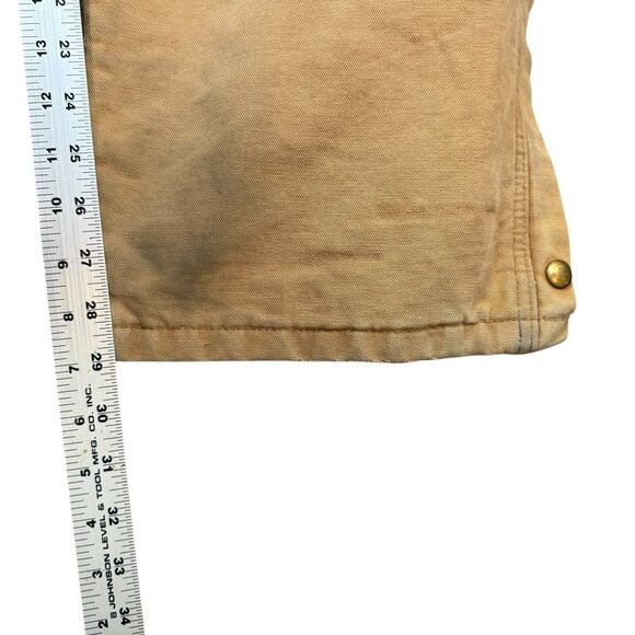 VTG Carhartt 996QZR Coverall Mens 46R Brown Duck Insulated Quilted Lined 90s USA - Picture 9 of 10